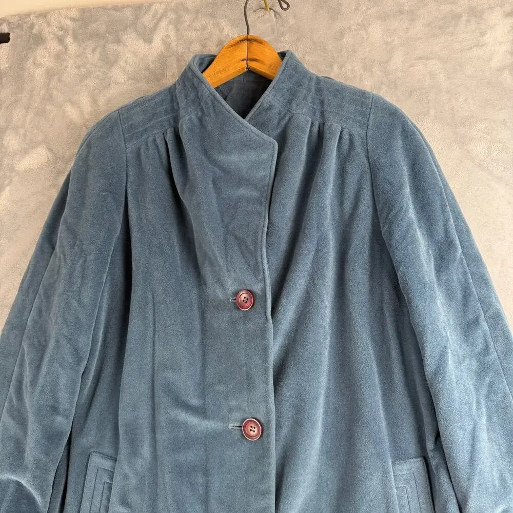 VTG Lorendale by‎ Bromleigh Coat Womens Single Breasted Navy Wool Small